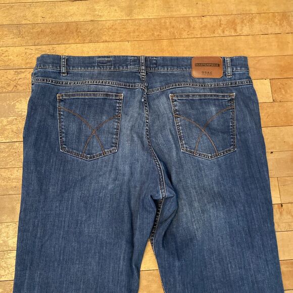 Brax Jeans Men’s Size 40x34 Cooper Denim Regular Stretch Medium Wash Straight - Picture 8 of 10